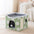 Soft Plush Foldable Dual-Level Cat House with Scratch Board
