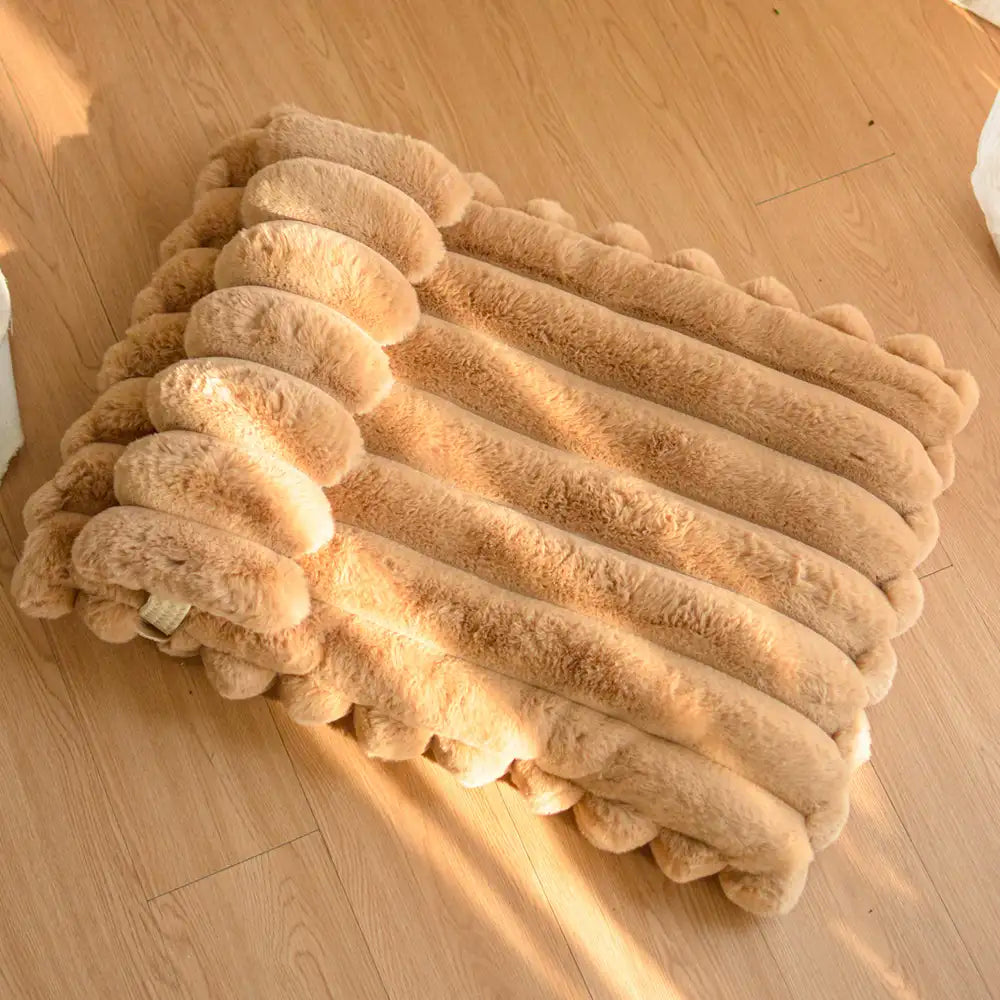 Softness Faux Rabbit Fur Warming Pillow Dog Bed - Cozy Cloud