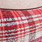 Lit carré pour chien et chat en cuir PU imitation sherpa à carreaux vintage