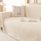 Striped Faux Rabbit Fur Multi Functional One Piece Couch Cover