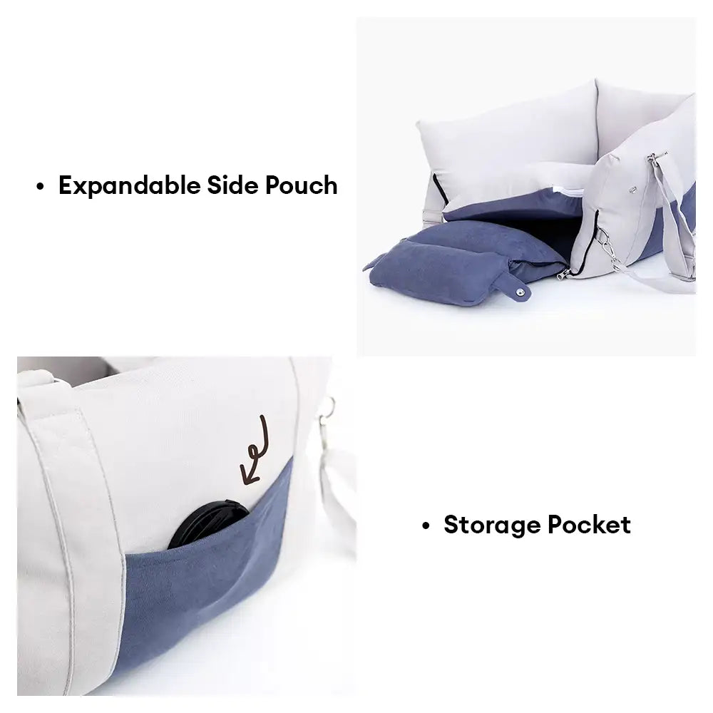 Thick Full-Lining Dual-Purpose Travel Bag Center Console Dog Car Seat