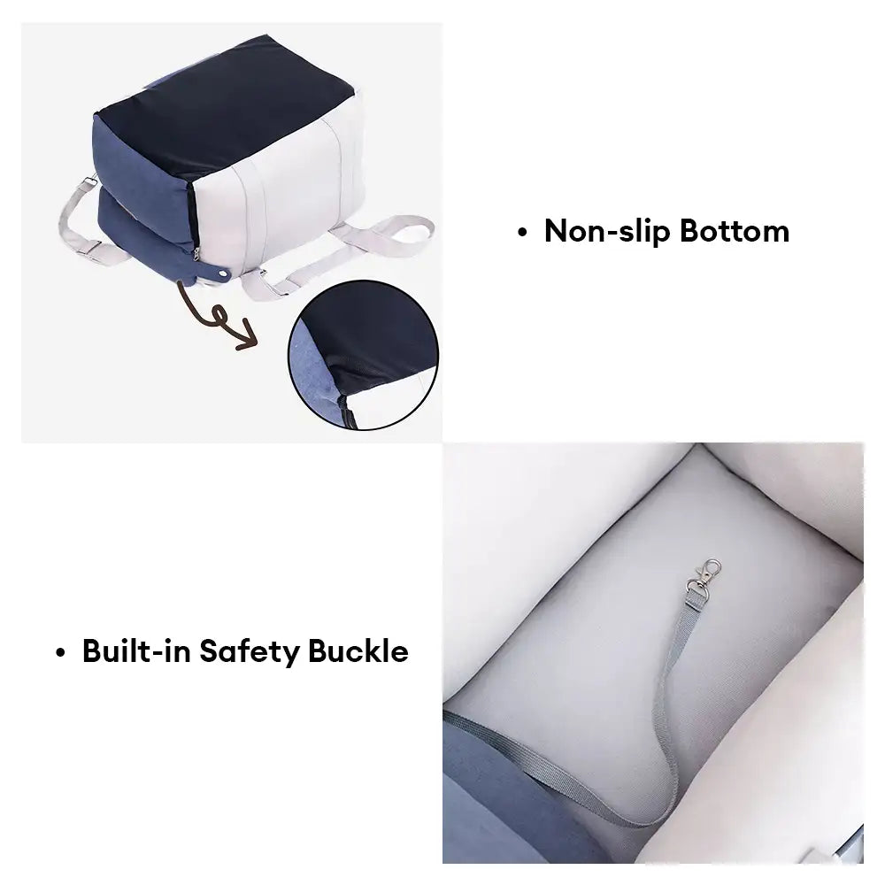 Thick Full-Lining Dual-Purpose Travel Bag Center Console Dog Car Seat