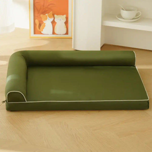 Waterproof Egg Foam Orthopedic Bed with L Bolster Sides Large Dog Bed