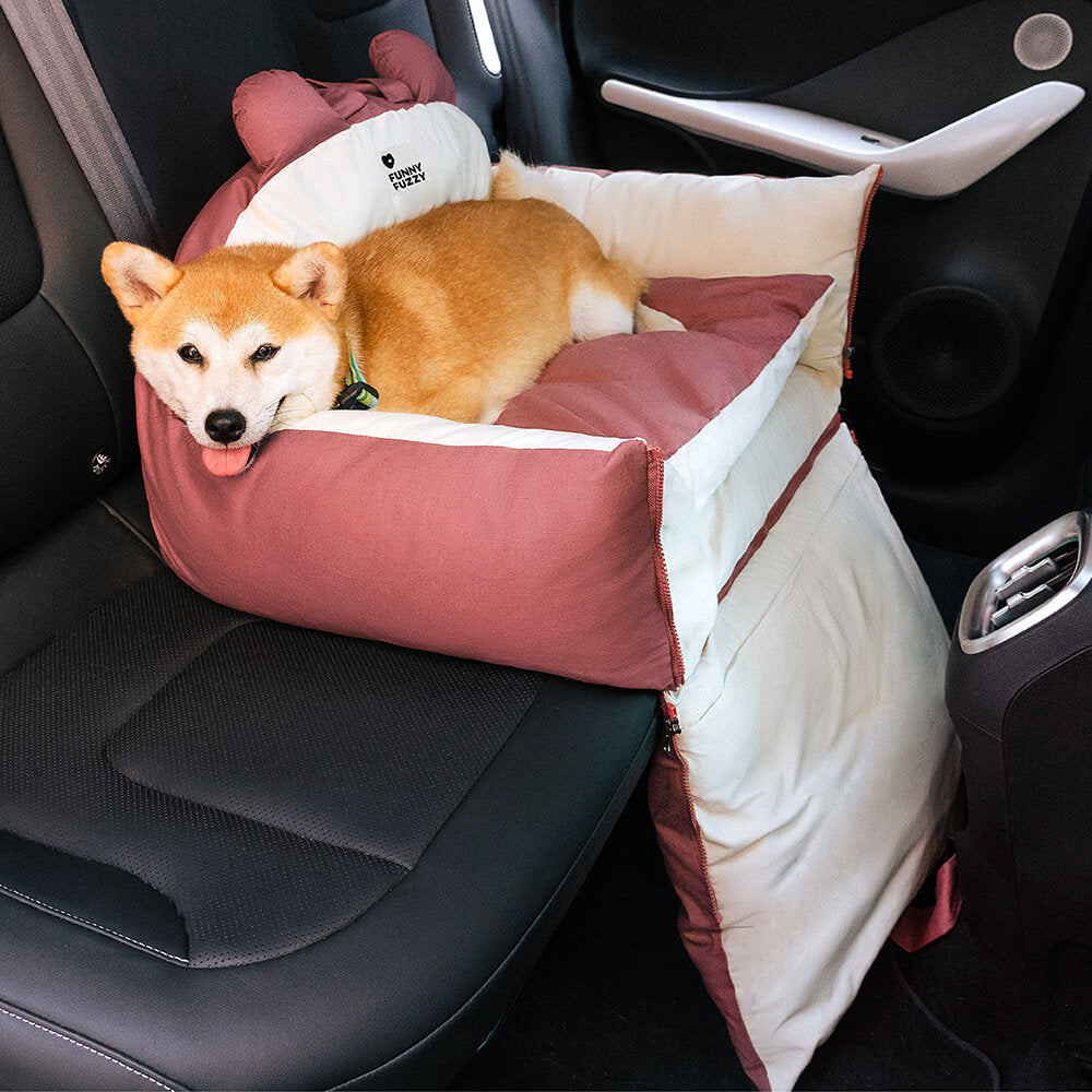 Orejas de oso cama de seguridad para el automóvil para perros