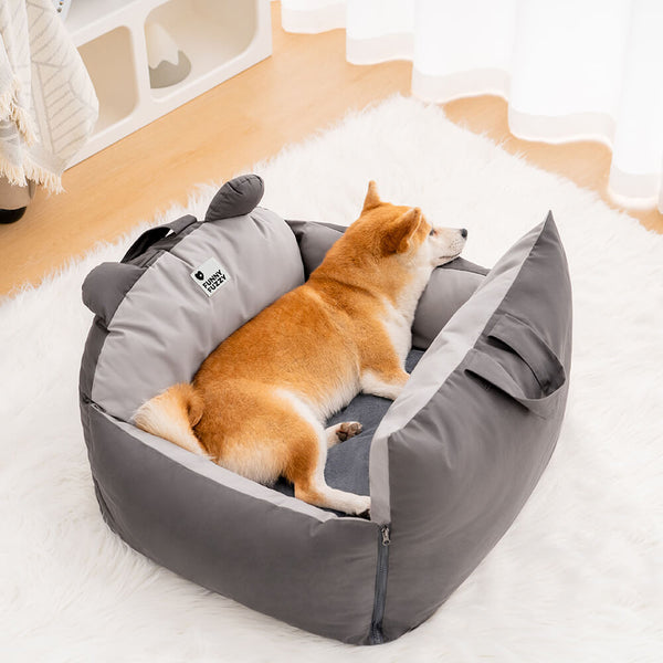 Orejas de oso cama de seguridad para el automóvil para perros
