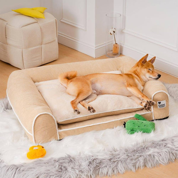 Cama de perro ortopédico de doble capa de lujo