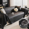 Modern Faux Leather Anti-Scratch Throw Couch Cover