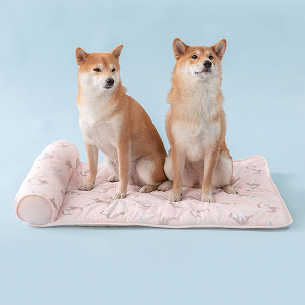 Serie Ocean Silk Silk Matina de perros de enfriamiento transpirable con almohada