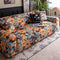 Garden Floral Floral Polar Fleece Sofá Cover Cubierta completa Cubierta de sofá mágica el estiramiento