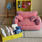 Bonnes choses lin respirant confort canapé-lit pour animaux de compagnie lit pour chien
