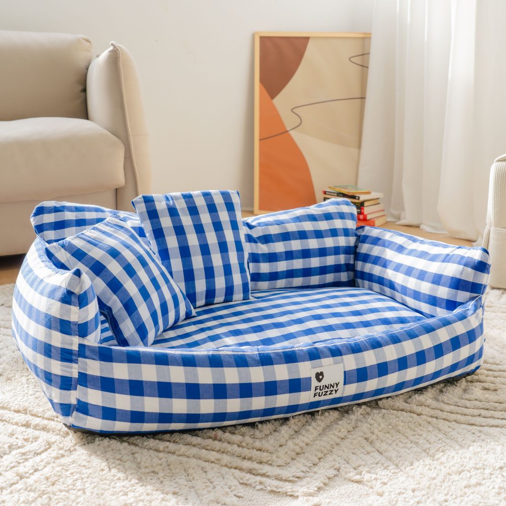 Bonnes choses lin respirant confort canapé-lit pour animaux de compagnie lit pour chien