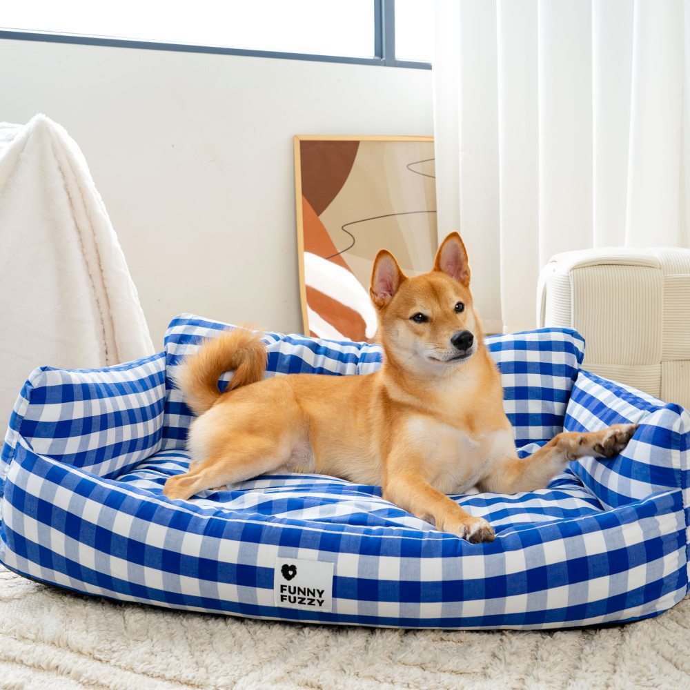 Bonnes choses lin respirant confort canapé-lit pour animaux de compagnie lit pour chien