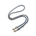 Hand-Woven Leather Multifunctional Anti-Pull Dog Collar and Leash Set