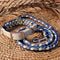 Ensemble collier et laisse pour chien anti-traction multifonctionnel en cuir tissé à la main