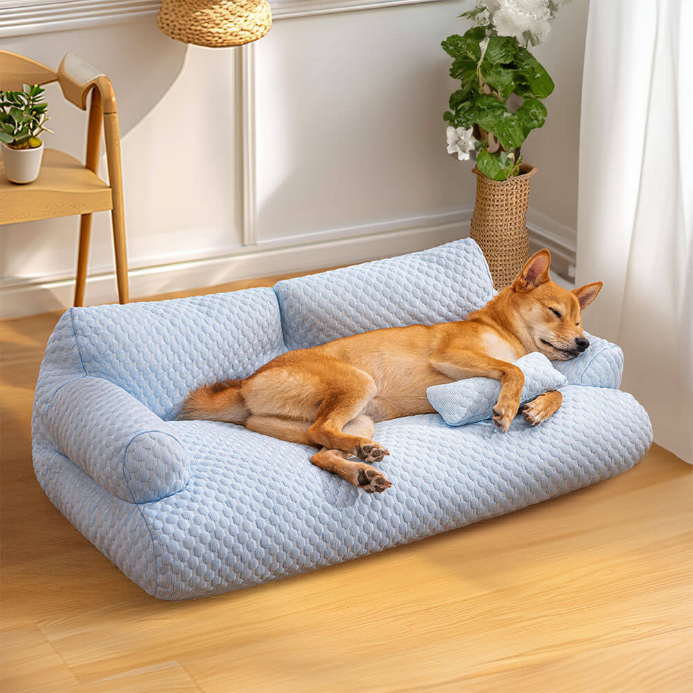 Cama para mascotas de enfriamiento de seda de hielo