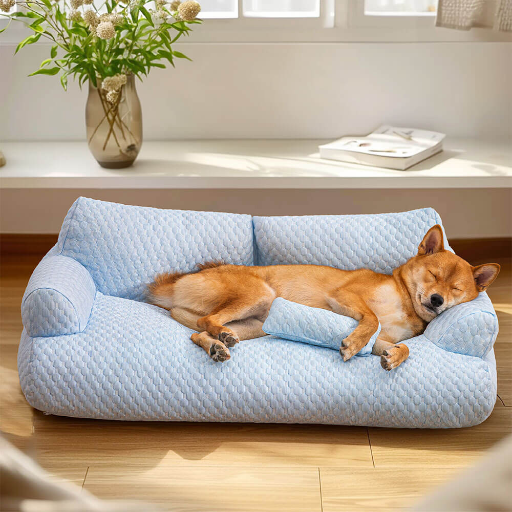Cama para mascotas de enfriamiento de seda de hielo