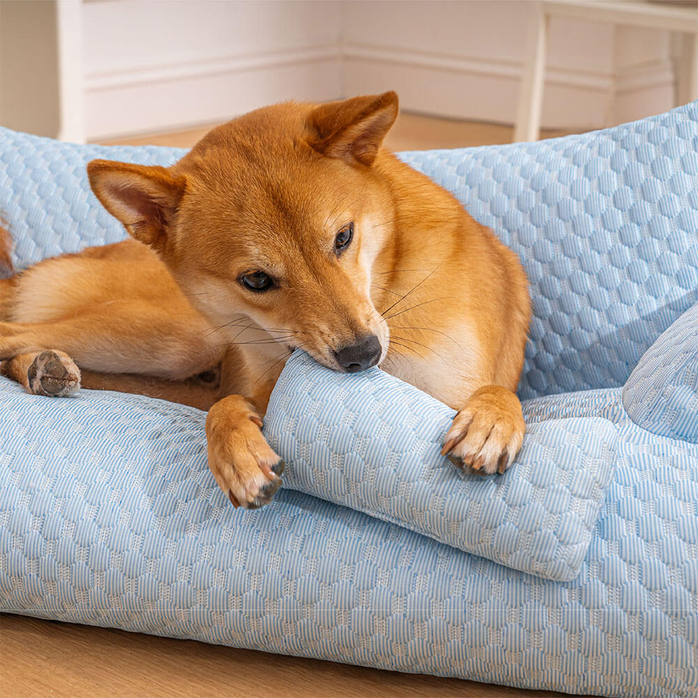 Cama para mascotas de enfriamiento de seda de hielo