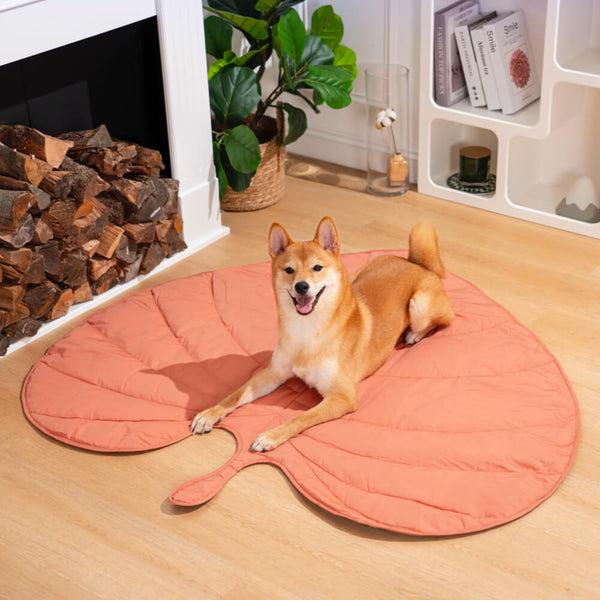 Manta de perro de forma de hoja