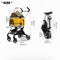 Multifunctional 2-in-1 Aluminum Alloy Pet Stroller - Ultra-Light & Detachable for Puppies