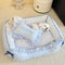 Soft Gingham Washable Dog & Cat Sofa Bed with Pillows