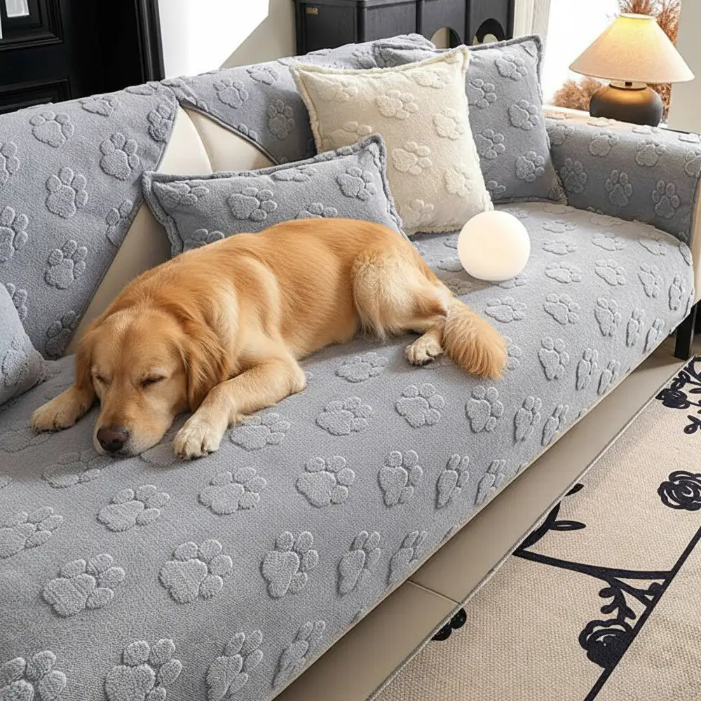 Chenille Art Corrugated Breatable No-Slip Couch Cover Coach