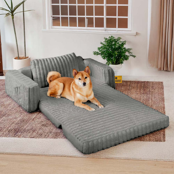 Lenfuga esponjosa grande ortopédico humano-perro Bolster cama de refrescos