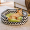 Plush Retreat Chevron Hundebett – The Warm Hugger