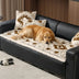 Retro Plush Diamond Pattern Scratch-Resistant Non-Slip Pet Mat Couch Cover