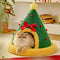 Teddy-Samt-Plüsch, weihnachtlich, festlich, lustig, Haustierbett