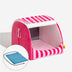 Trendy Striped House Orthopedic Dog Bed - Cozy Hideaway