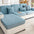 Cubierta de sofá de espiga universal de protección de muebles chenille de chenille