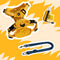 Yellow & Blue - Be Seen Walking Kit - 3pcs