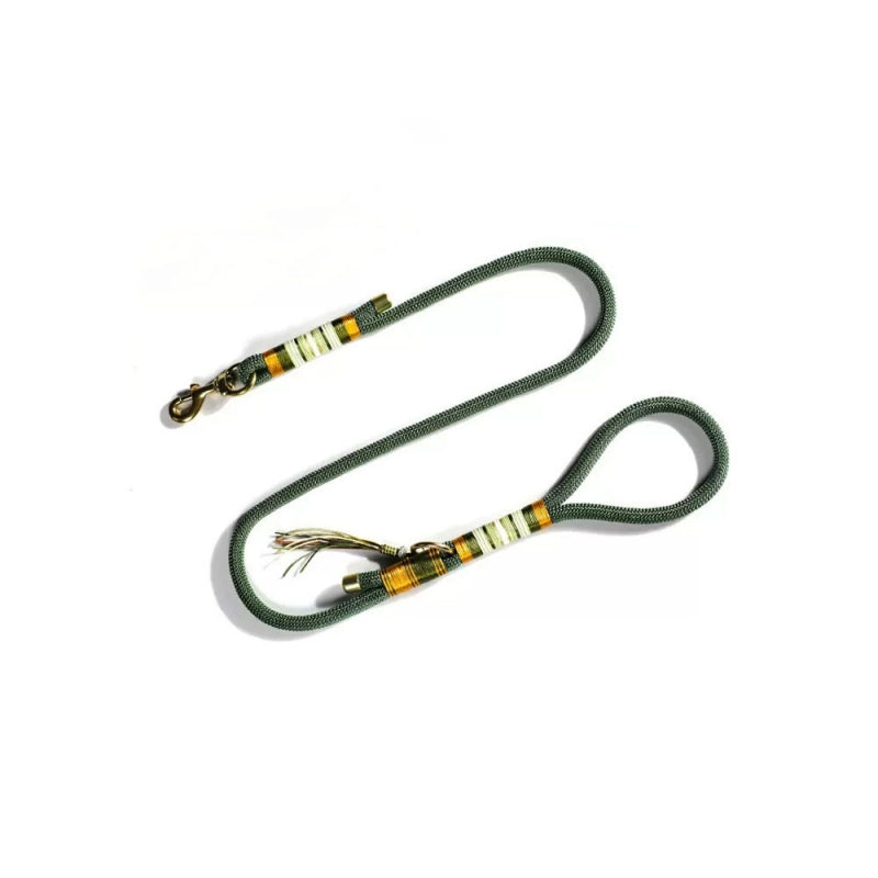 Cuerda trenzada con un patada a mano accesorios para perros con correa de entrenamiento