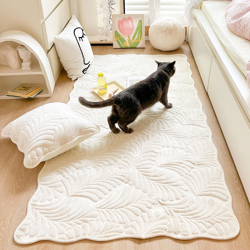 Mat de algodón de hoja Cubierta de sofá protectora anti-Scratch Mat