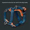 Conjunto multifuncional de arnês para caminhada para cães anti-tração mãos-livres com bolsa de armazenamento