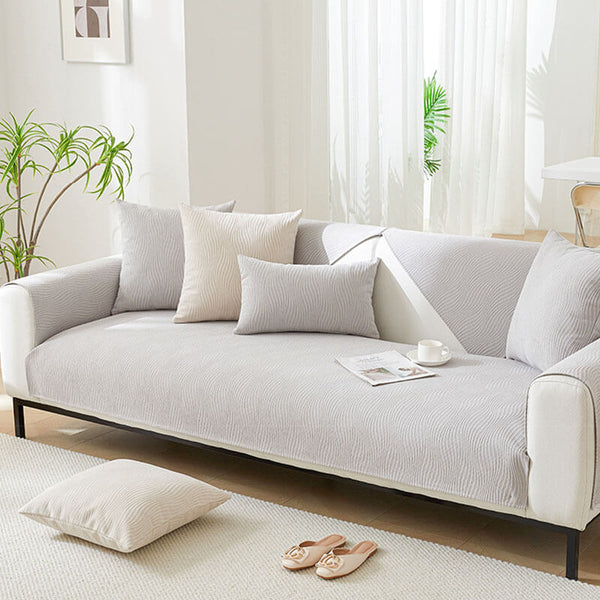 Textura de grano de madera Soft Chenille Anti-Scratch Couch Couch Couch