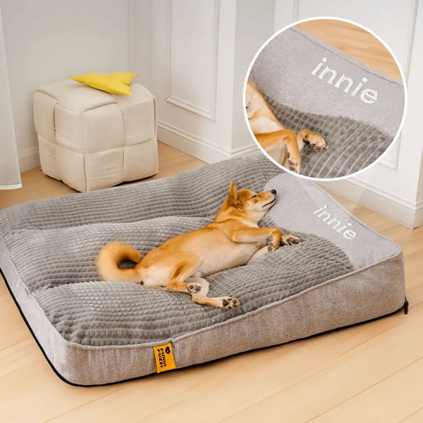 Grand lit de coussin pour chien, personnalisé, épais et résistant aux rayures, Protection de la colonne vertébrale