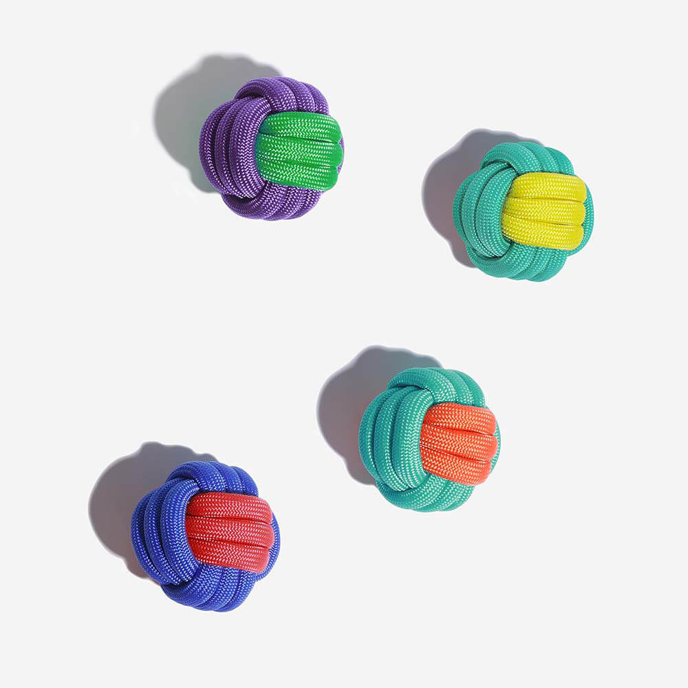 Juguete para perros que lanza bolas de nudos - <tc>Color</tc> Choque