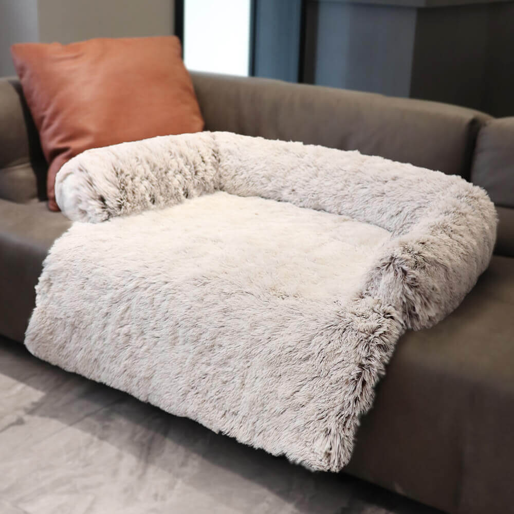 Muebles de muebles calmantes Cama para perros - respaldo difuso