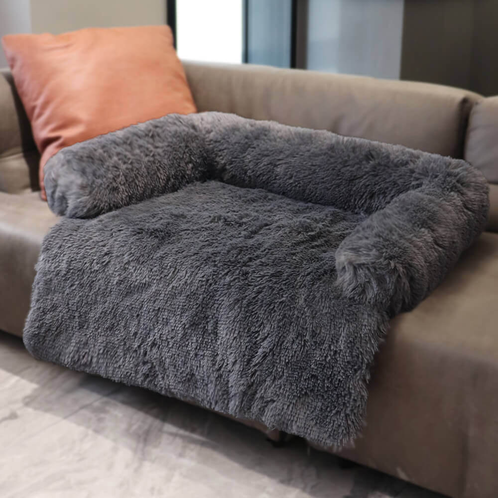 Muebles de muebles calmantes Cama para perros - respaldo difuso