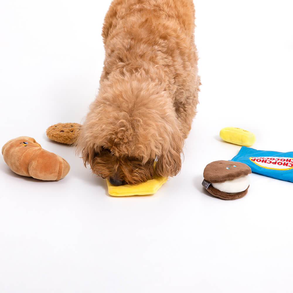 Plush Squeaky Snuffle Dog Toys - Bakery