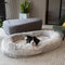 Luxury súper grande cama para perros humano con manta súper suave de lanzamiento de mascotas