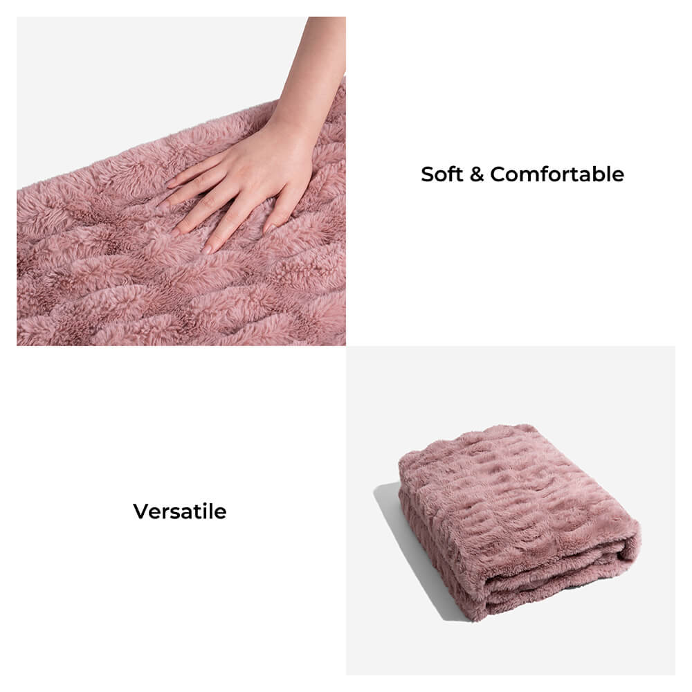Super Soft Faux Fur & Velvet Luxury Pet Shrow Maneta humana