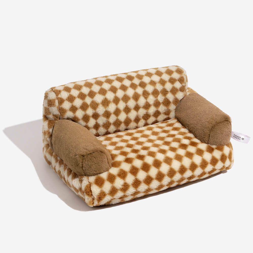 Cama de sofá de perros y gatos de diamantes de ocio y gato