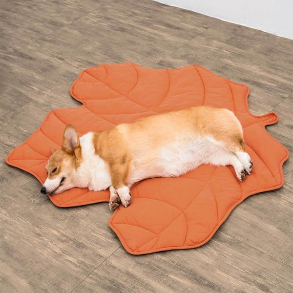 Manta de perro de forma de hoja